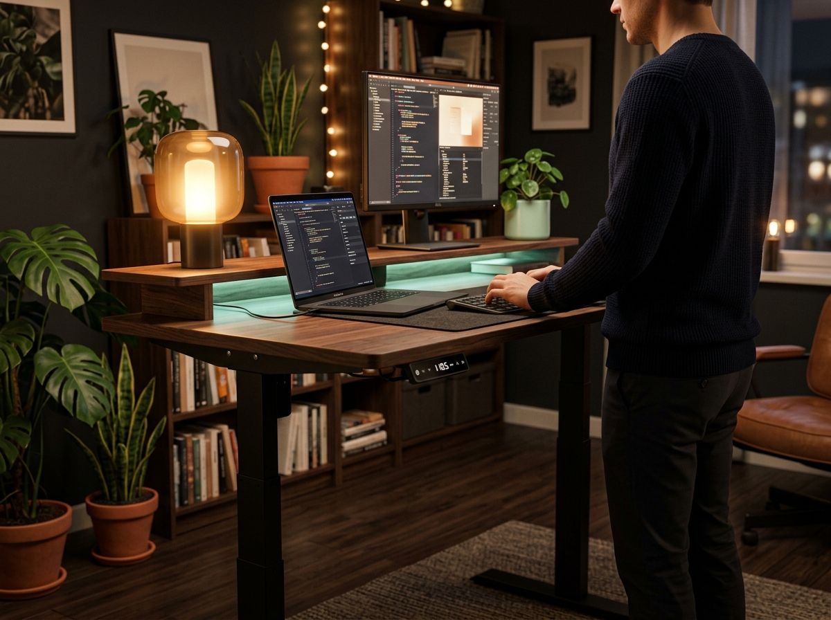 Standing desk setup